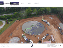 Tablet Screenshot of integratedconcrete.net