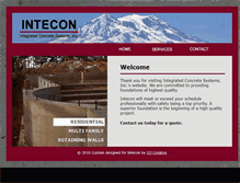 Tablet Screenshot of integratedconcrete.com